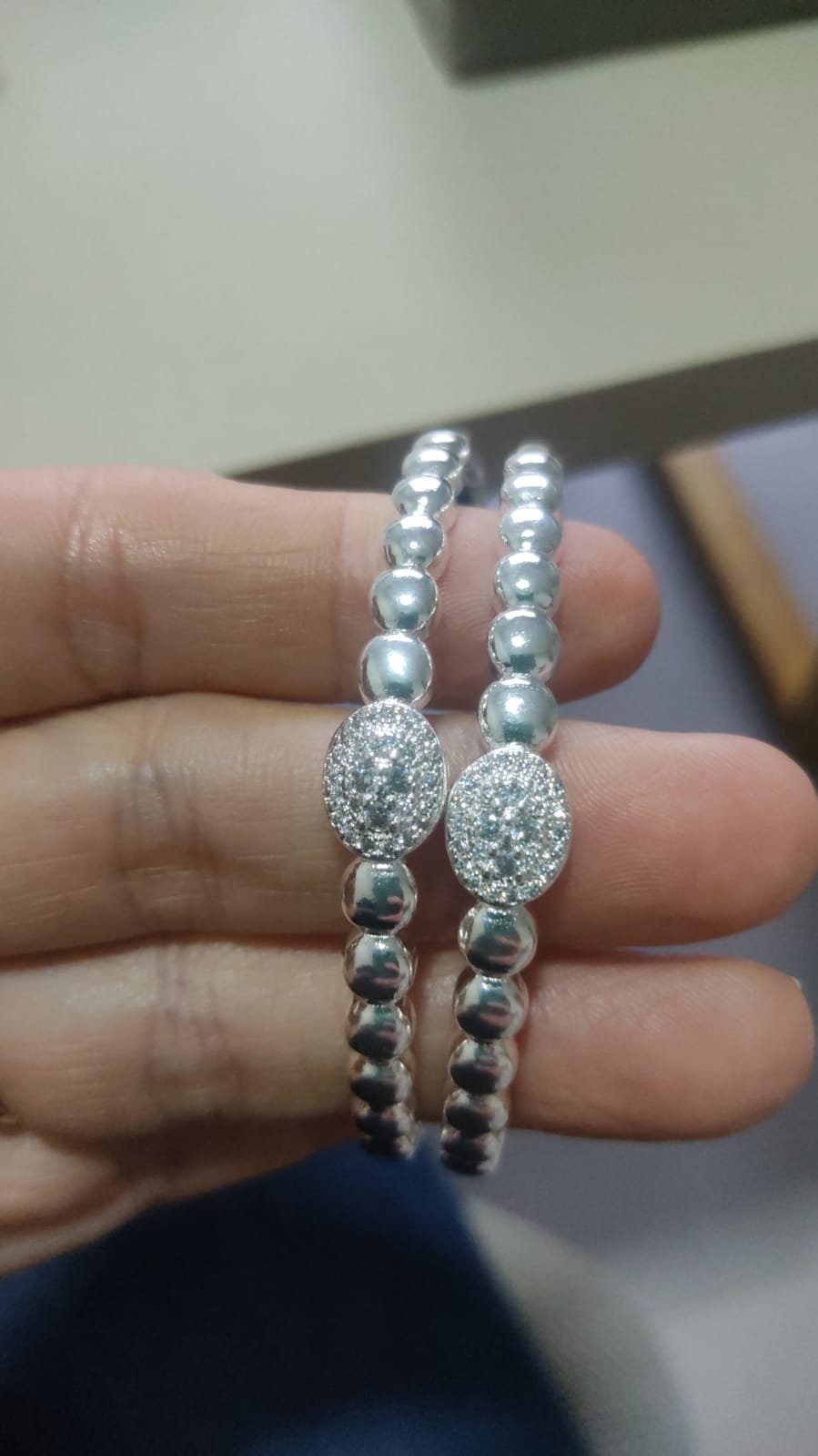 Bracelete P. bolinha zirc. crav.