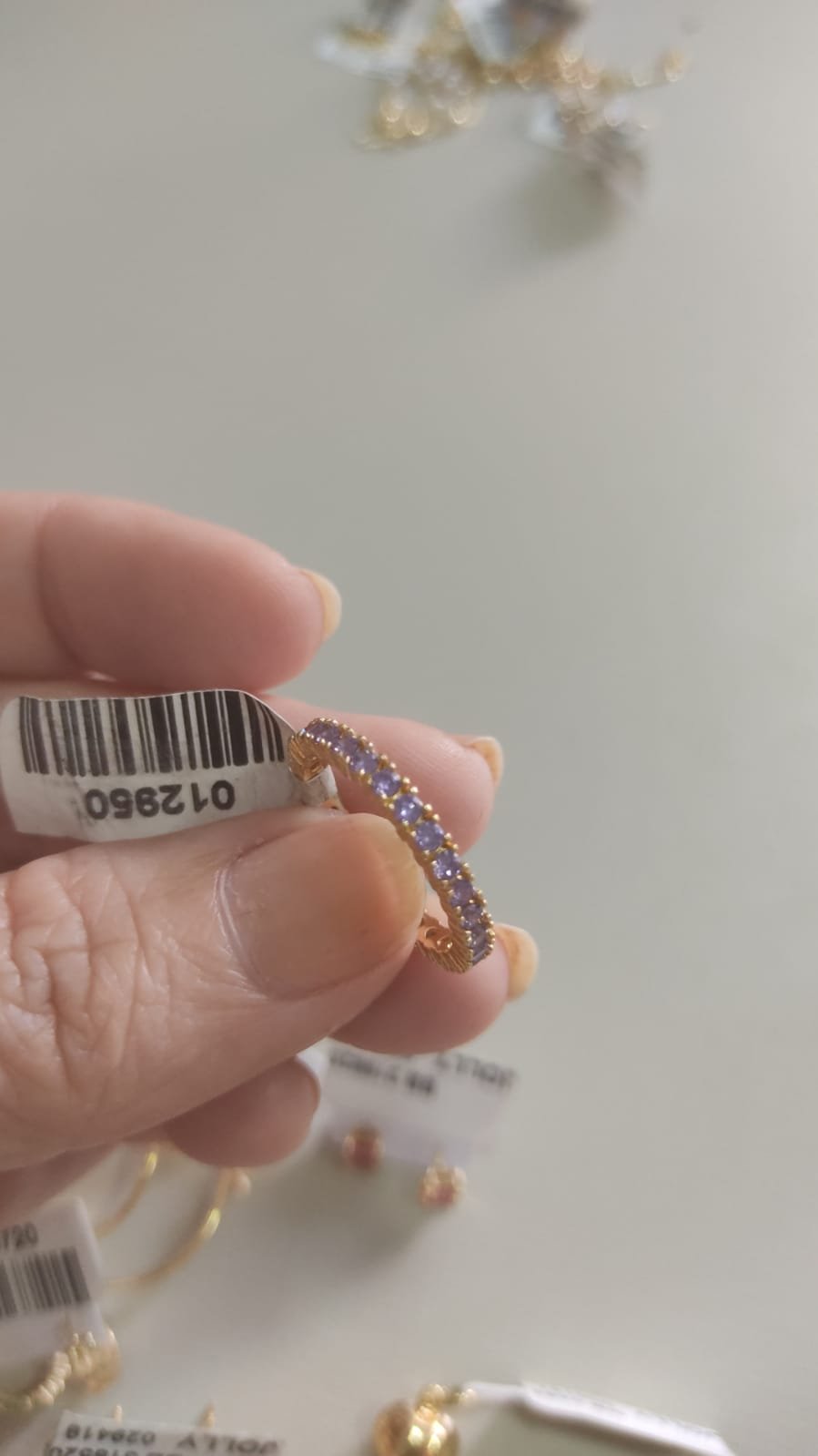 A.O aliança volta toda ametista  BRUNA